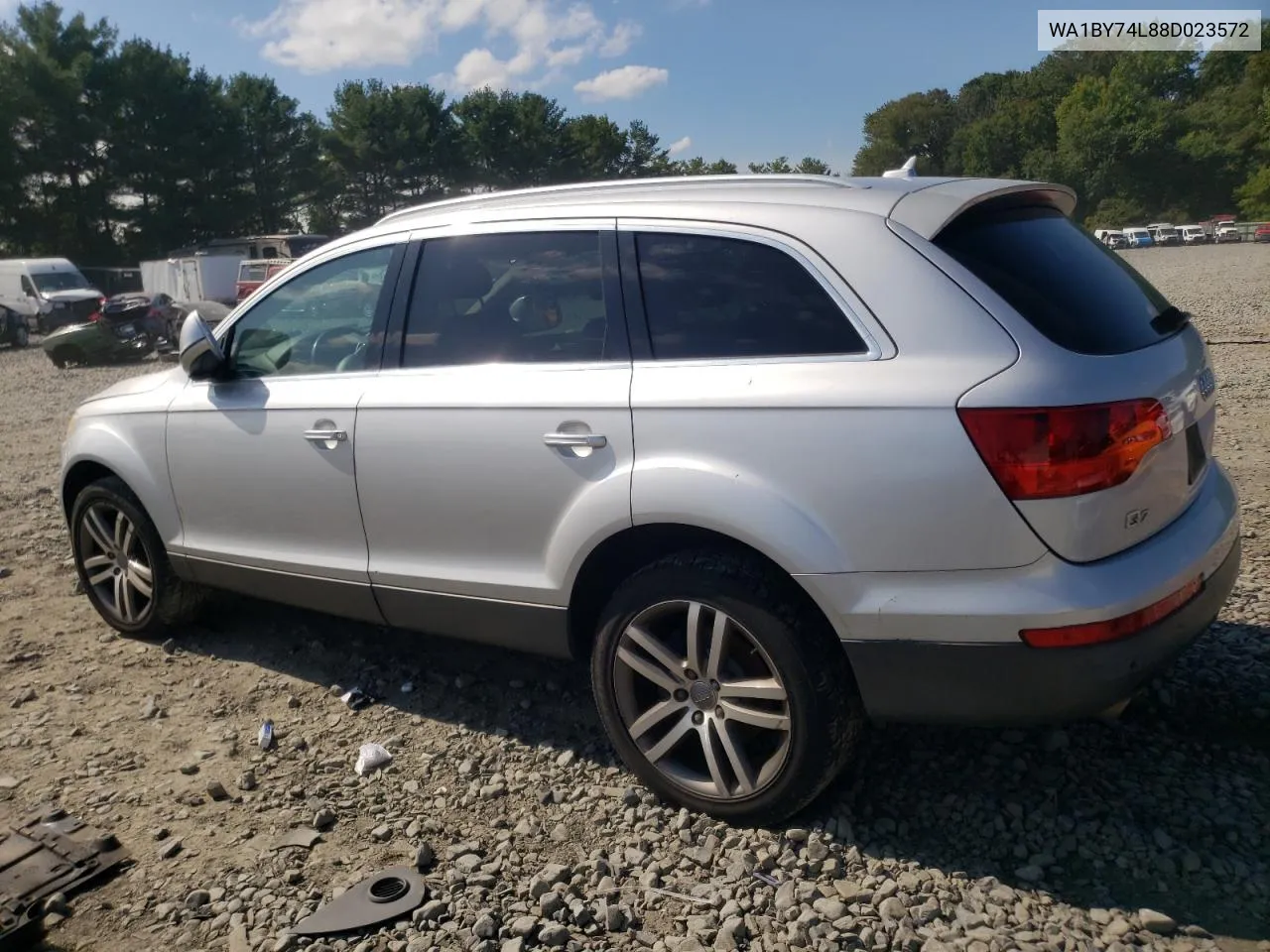 2008 Audi Q7 3.6 Quattro Premium VIN: WA1BY74L88D023572 Lot: 70102064