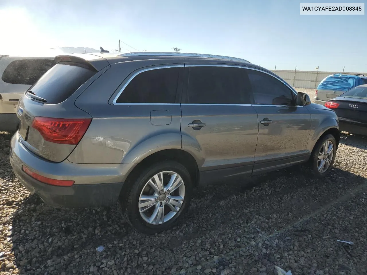 2010 Audi Q7 Premium VIN: WA1CYAFE2AD008345 Lot: 57942974