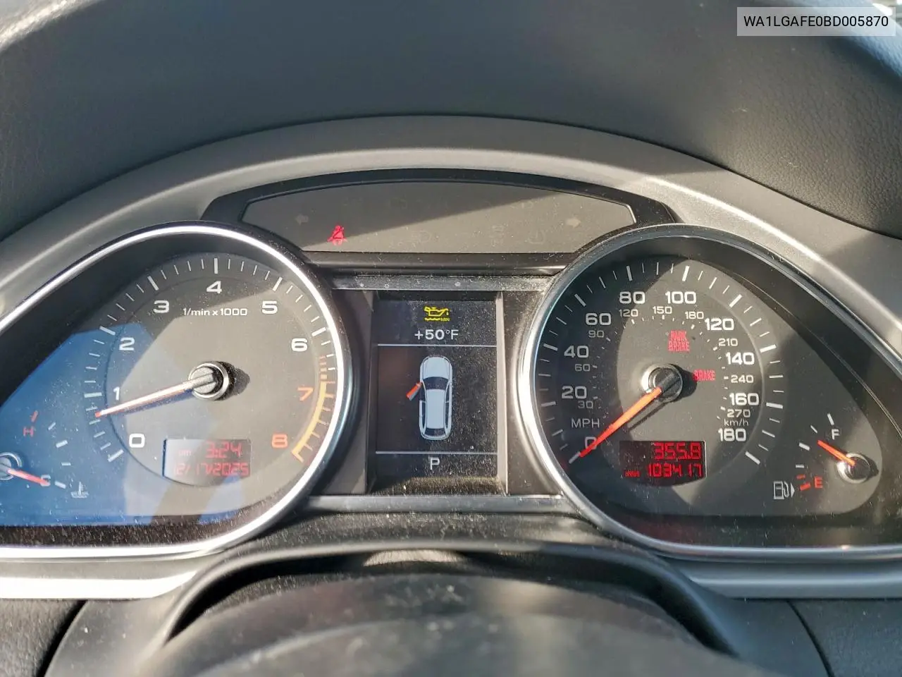 WA1LGAFE0BD005870 2011 Audi Q7 Premium Plus