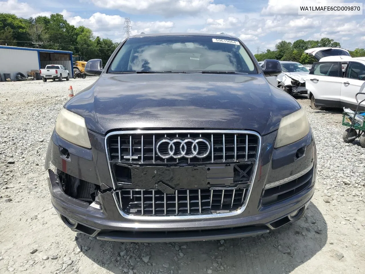 2012 Audi Q7 Premium Plus VIN: WA1LMAFE6CD009870 Lot: 59619064