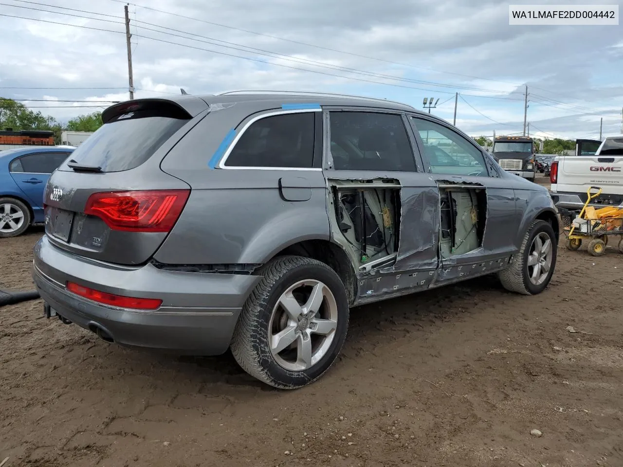 2013 Audi Q7 Premium Plus VIN: WA1LMAFE2DD004442 Lot: 66205344