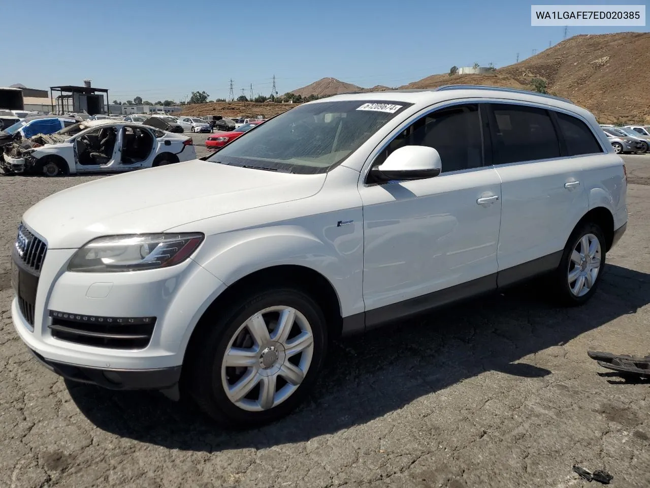 2014 Audi Q7 Premium Plus VIN: WA1LGAFE7ED020385 Lot: 61209674