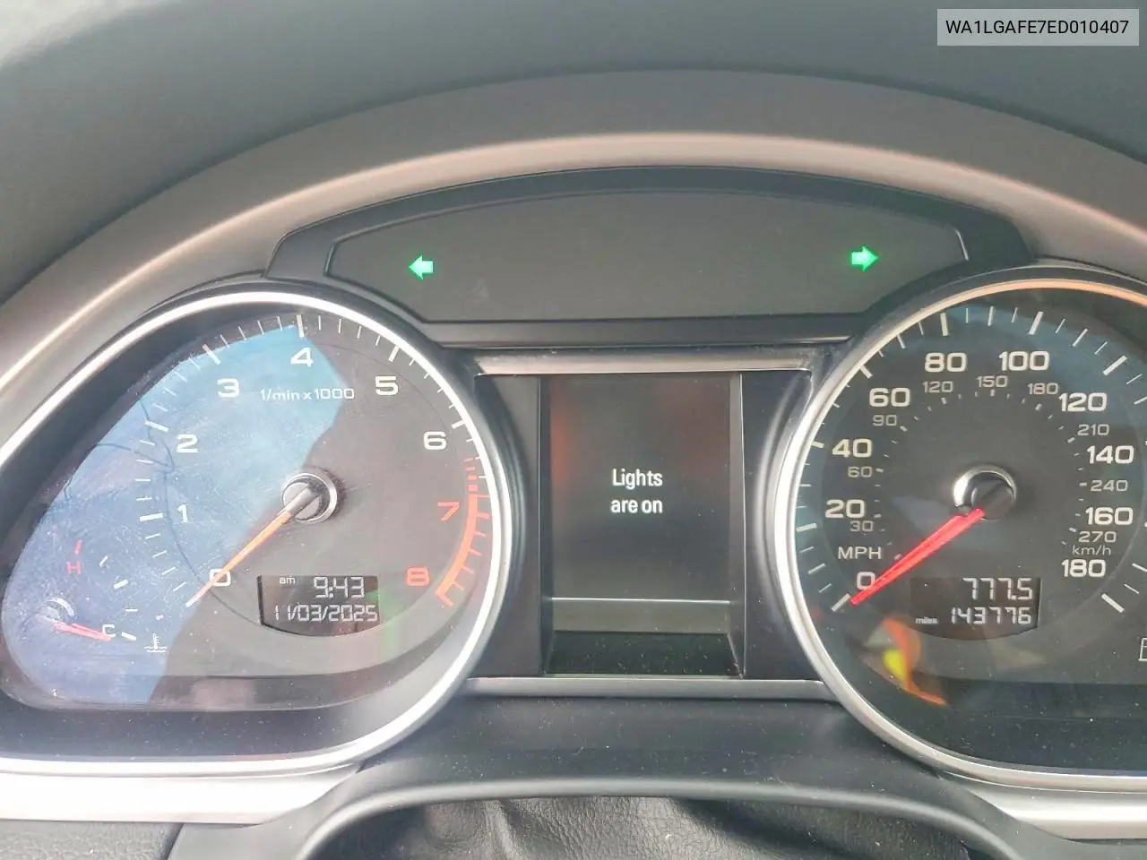 WA1LGAFE7ED010407 2014 Audi Q7 Premium Plus