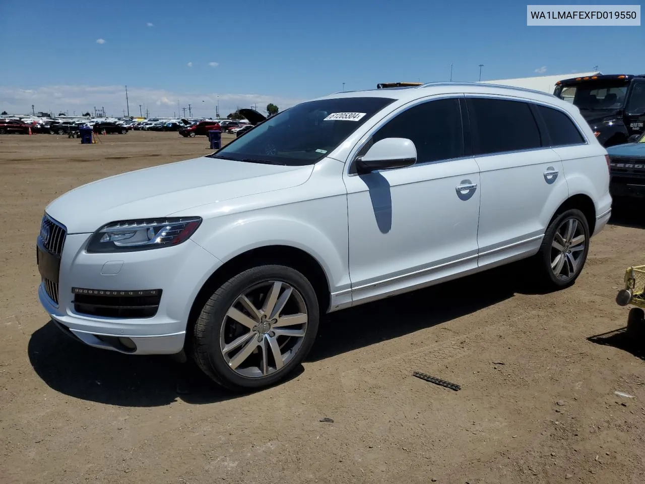 2015 Audi Q7 Tdi Premium Plus VIN: WA1LMAFEXFD019550 Lot: 61205304