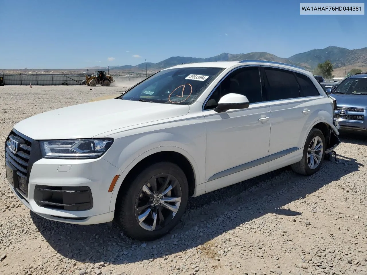 2017 Audi Q7 Premium VIN: WA1AHAF76HD044381 Lot: 59533554