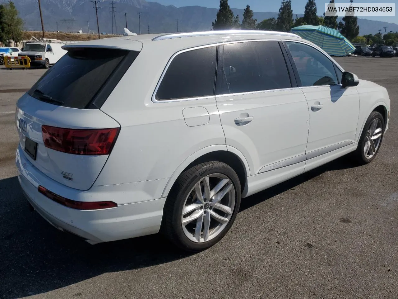 2017 Audi Q7 Prestige VIN: WA1VABF72HD034653 Lot: 59777104