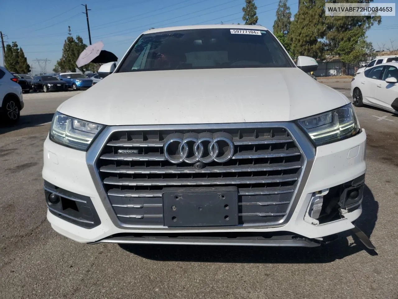 WA1VABF72HD034653 2017 Audi Q7 Prestige