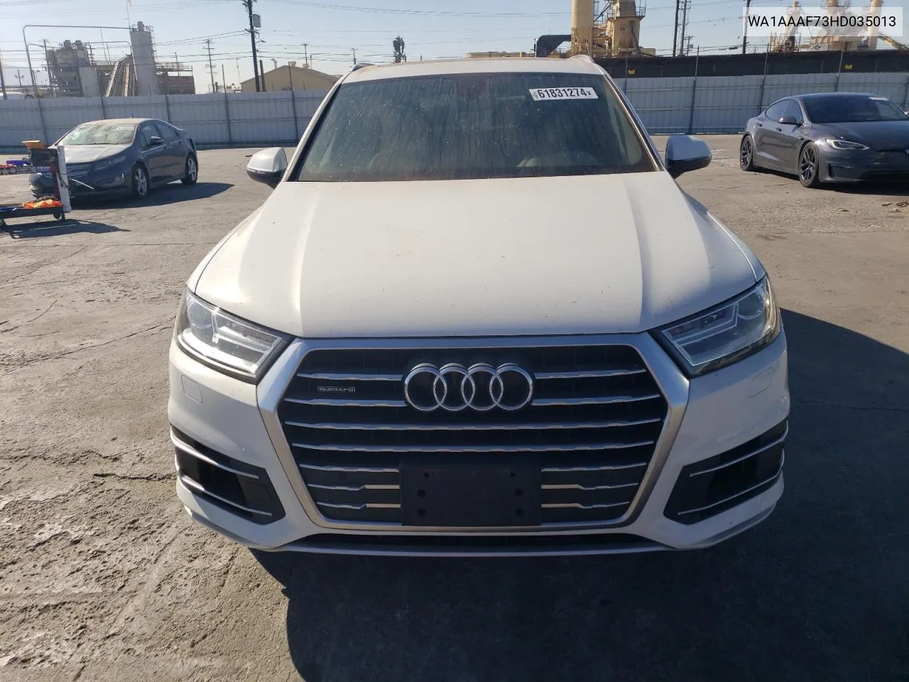 2017 Audi Q7 Premium VIN: WA1AAAF73HD035013 Lot: 61831274