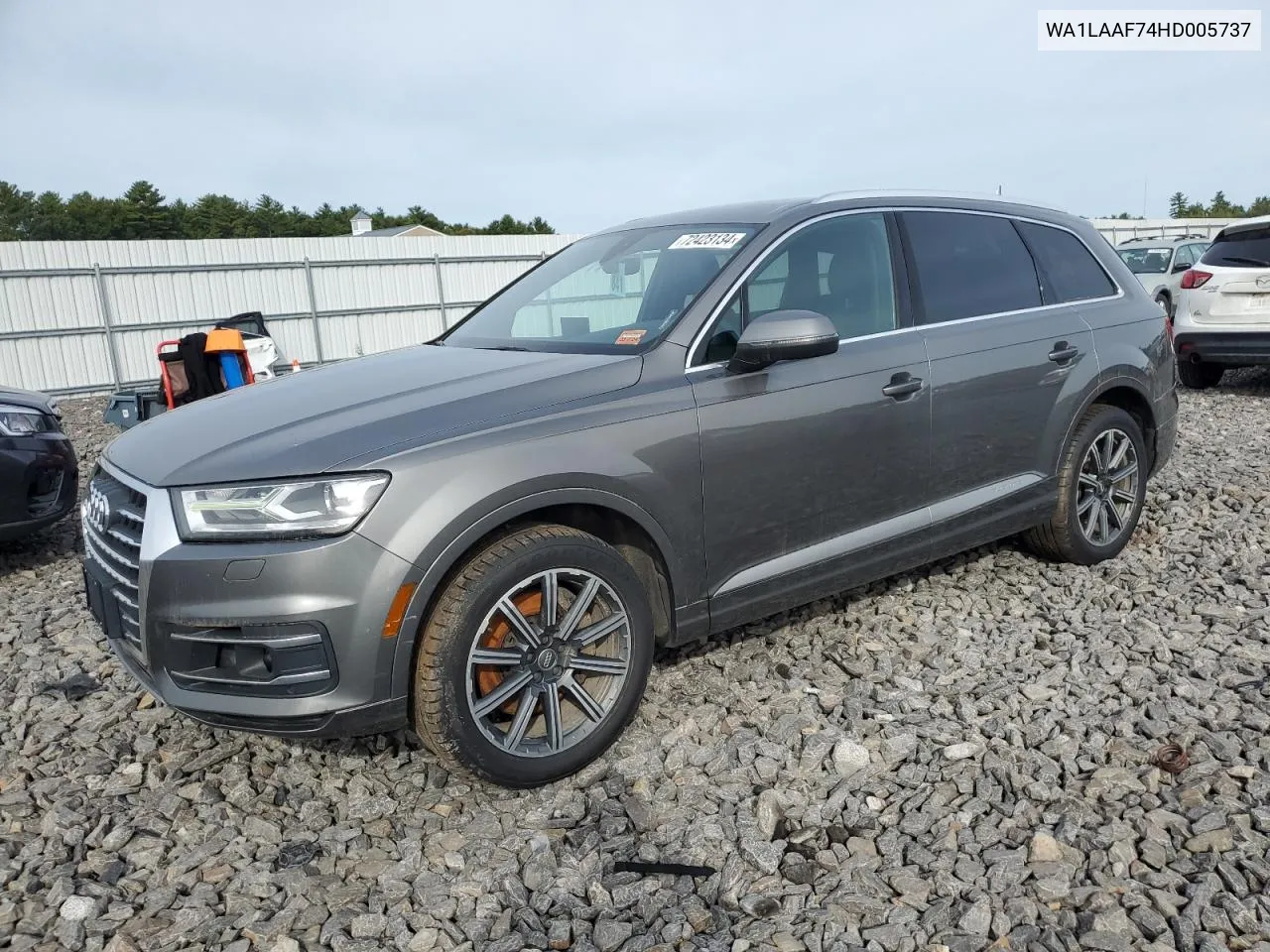 2017 Audi Q7 Premium Plus VIN: WA1LAAF74HD005737 Lot: 72423134