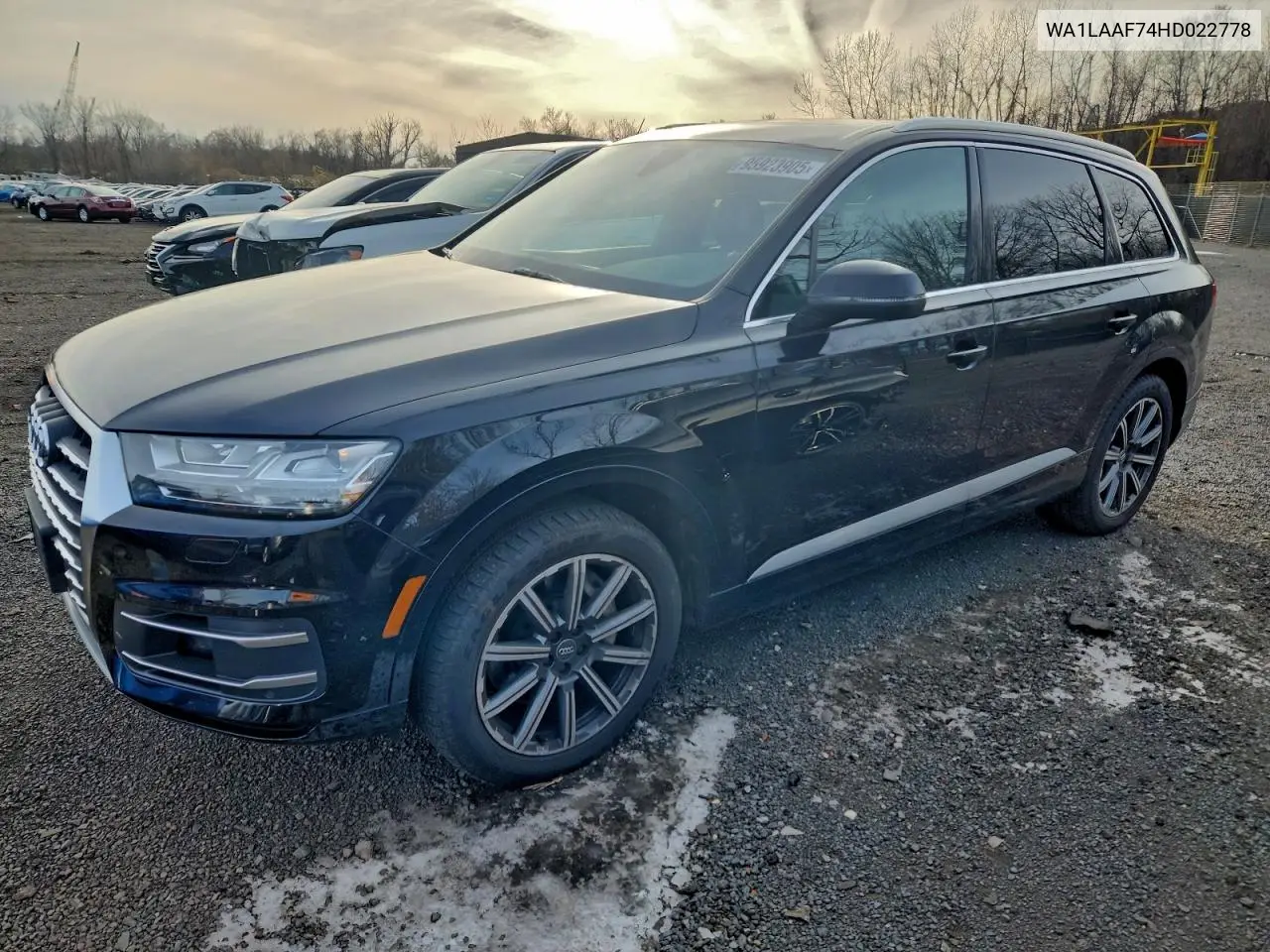 WA1LAAF74HD022778 2017 Audi Q7 Premium Plus