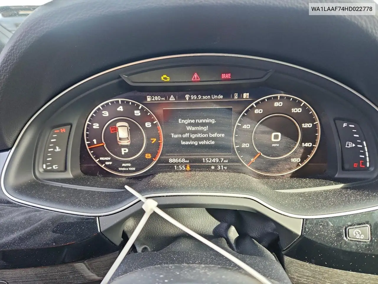 WA1LAAF74HD022778 2017 Audi Q7 Premium Plus