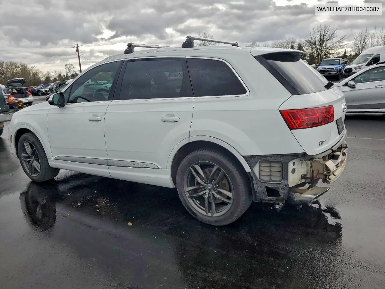 WA1LHAF78HD040387 2017 Audi Q7 Premium Plus