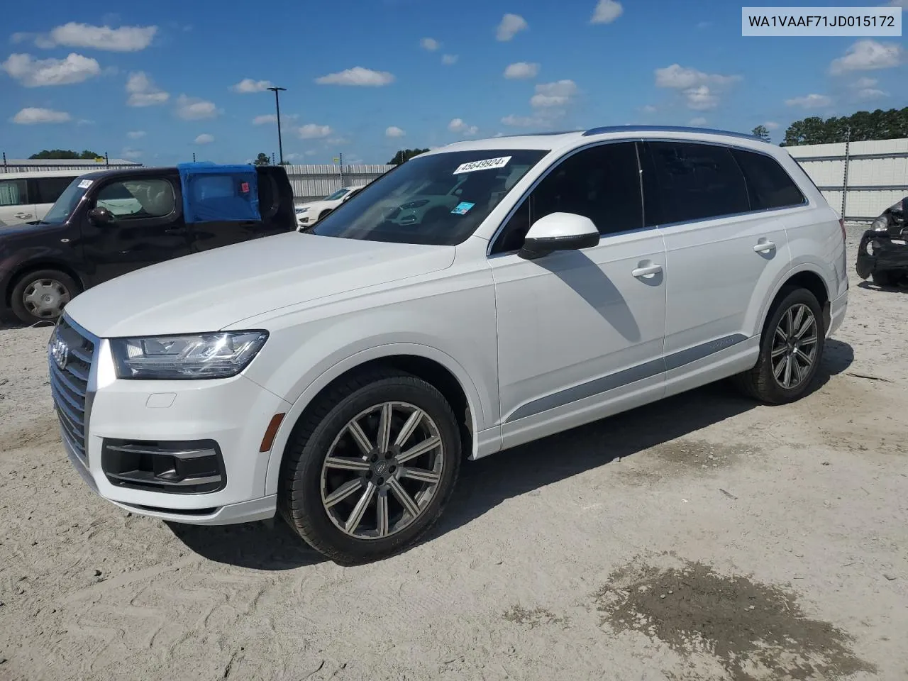 2018 Audi Q7 Prestige VIN: WA1VAAF71JD015172 Lot: 45649924