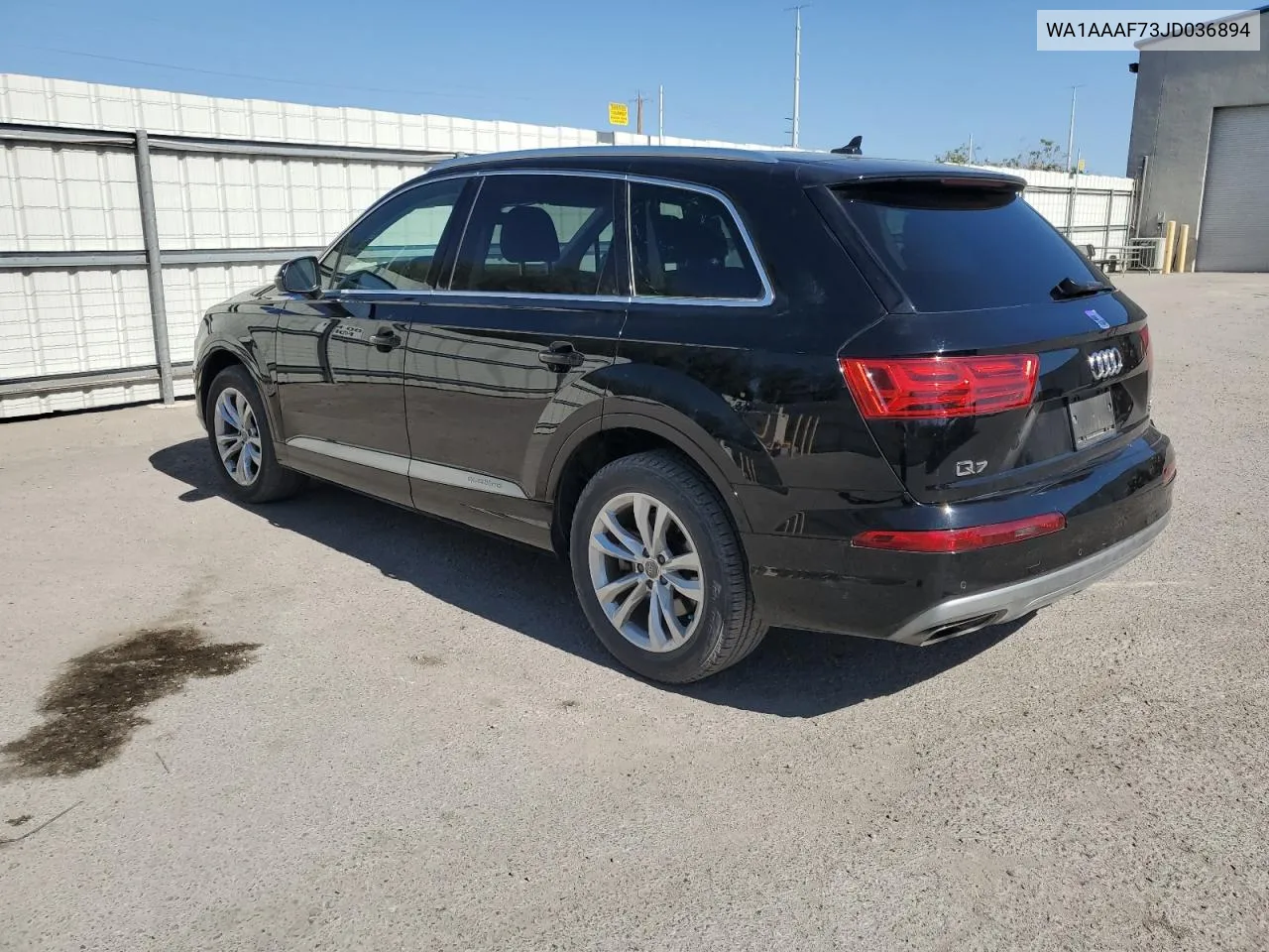 2018 Audi Q7 Premium VIN: WA1AAAF73JD036894 Lot: 56962454