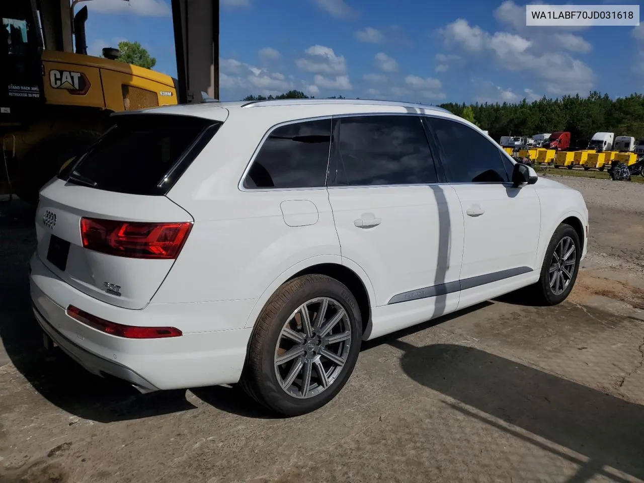 2018 Audi Q7 Premium Plus VIN: WA1LABF70JD031618 Lot: 58437484