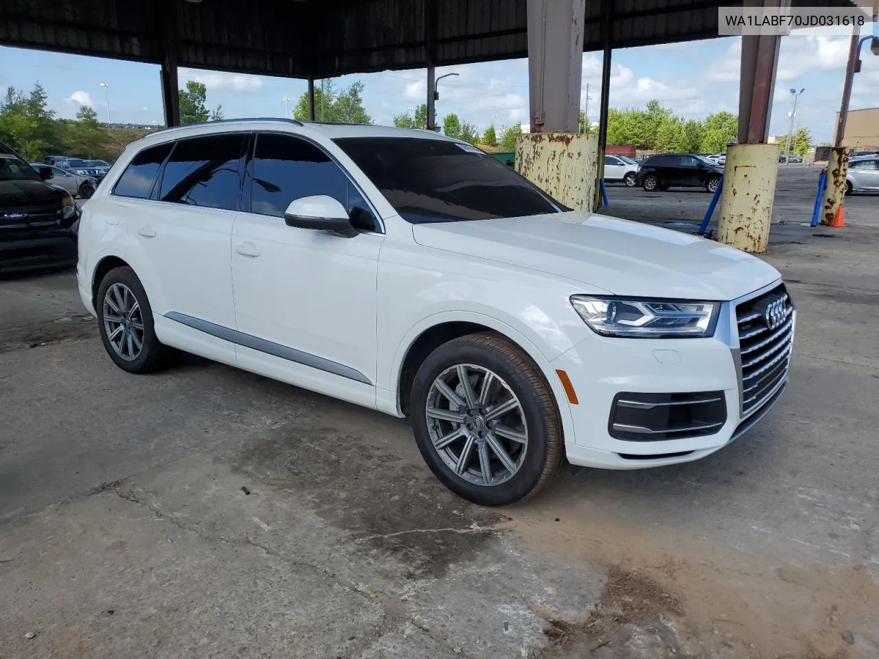 2018 Audi Q7 Premium Plus VIN: WA1LABF70JD031618 Lot: 58437484