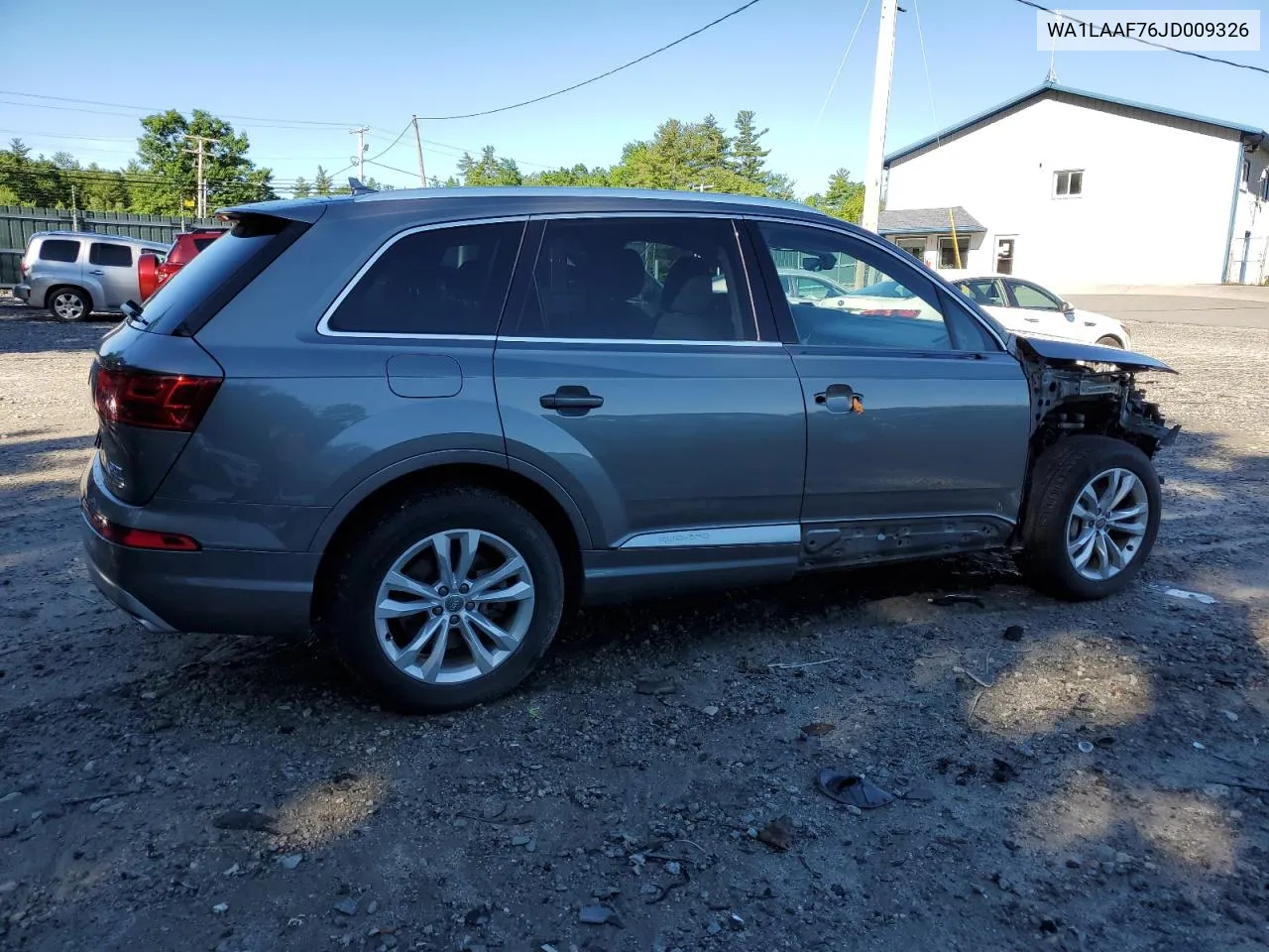 2018 Audi Q7 Premium Plus VIN: WA1LAAF76JD009326 Lot: 60083654