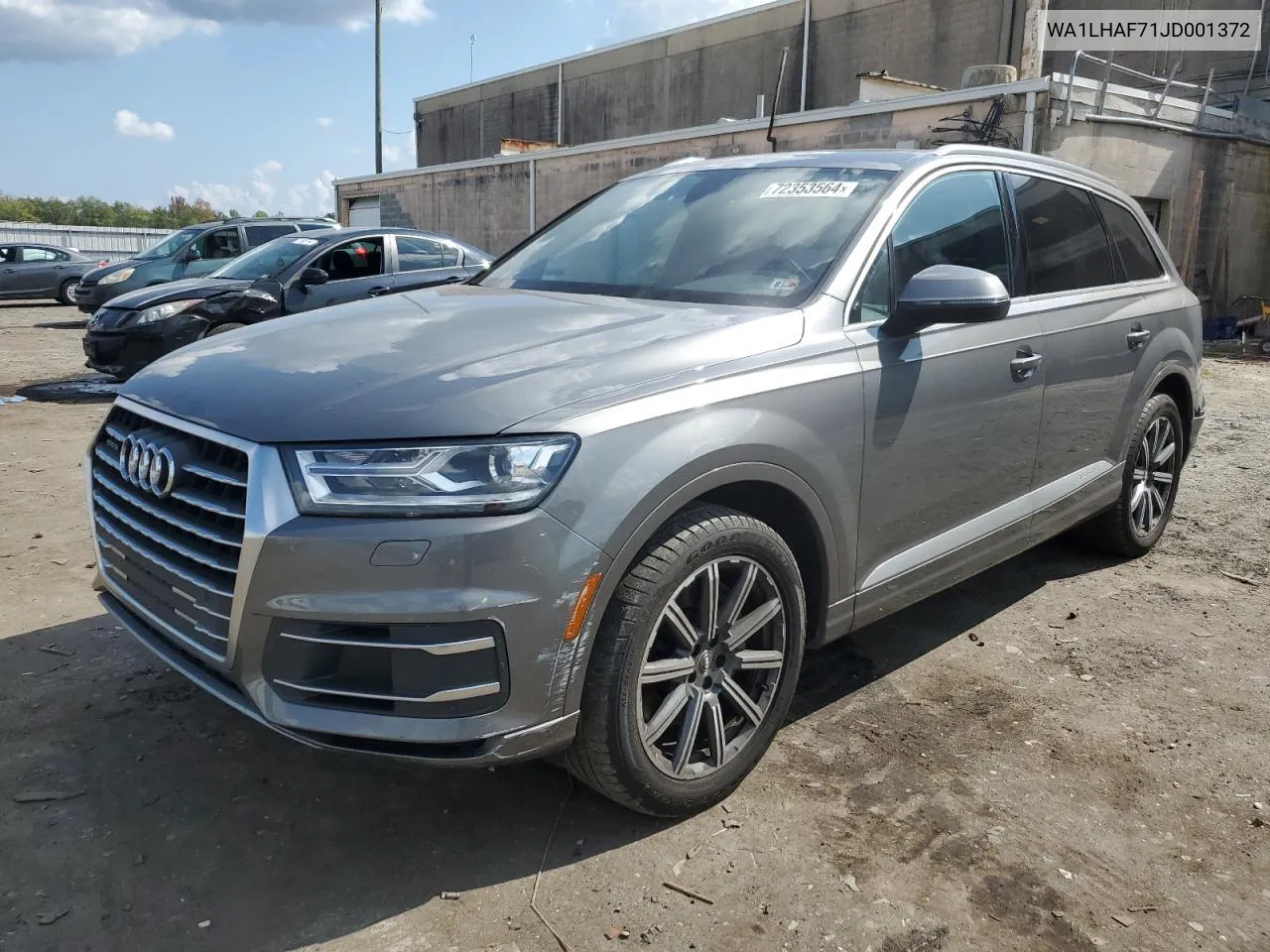 2018 Audi Q7 Premium Plus VIN: WA1LHAF71JD001372 Lot: 72353564