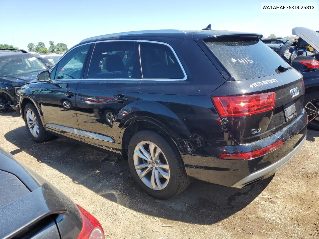 2019 Audi Q7 Premium VIN: WA1AHAF75KD025313 Lot: 58101244