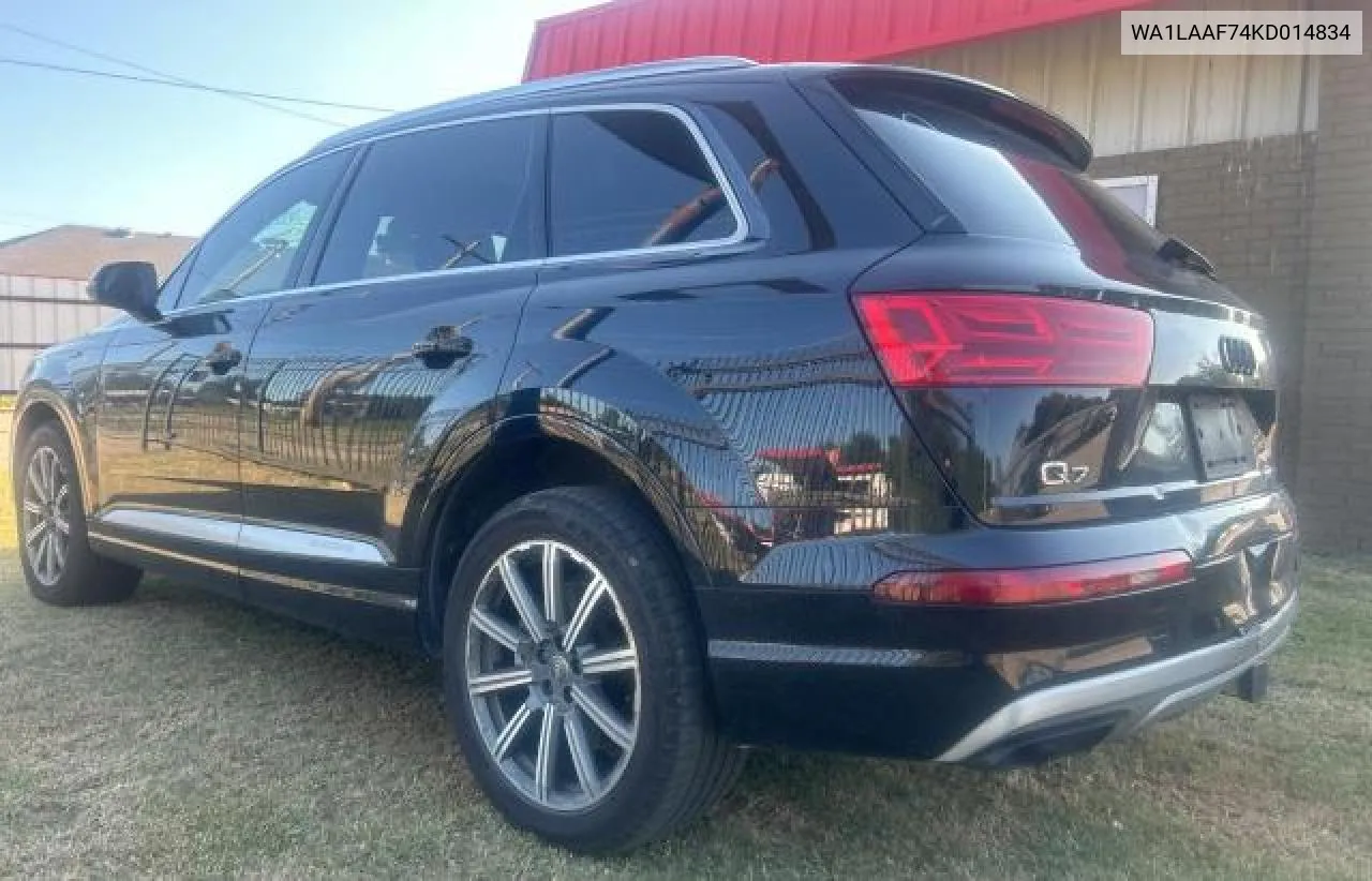 WA1LAAF74KD014834 2019 Audi Q7 Premium Plus