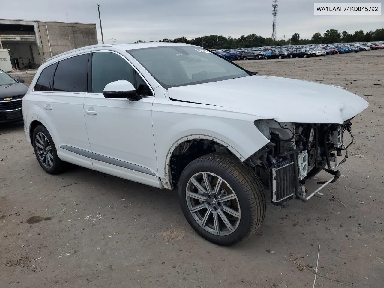 2019 Audi Q7 Premium Plus VIN: WA1LAAF74KD045792 Lot: 72773224