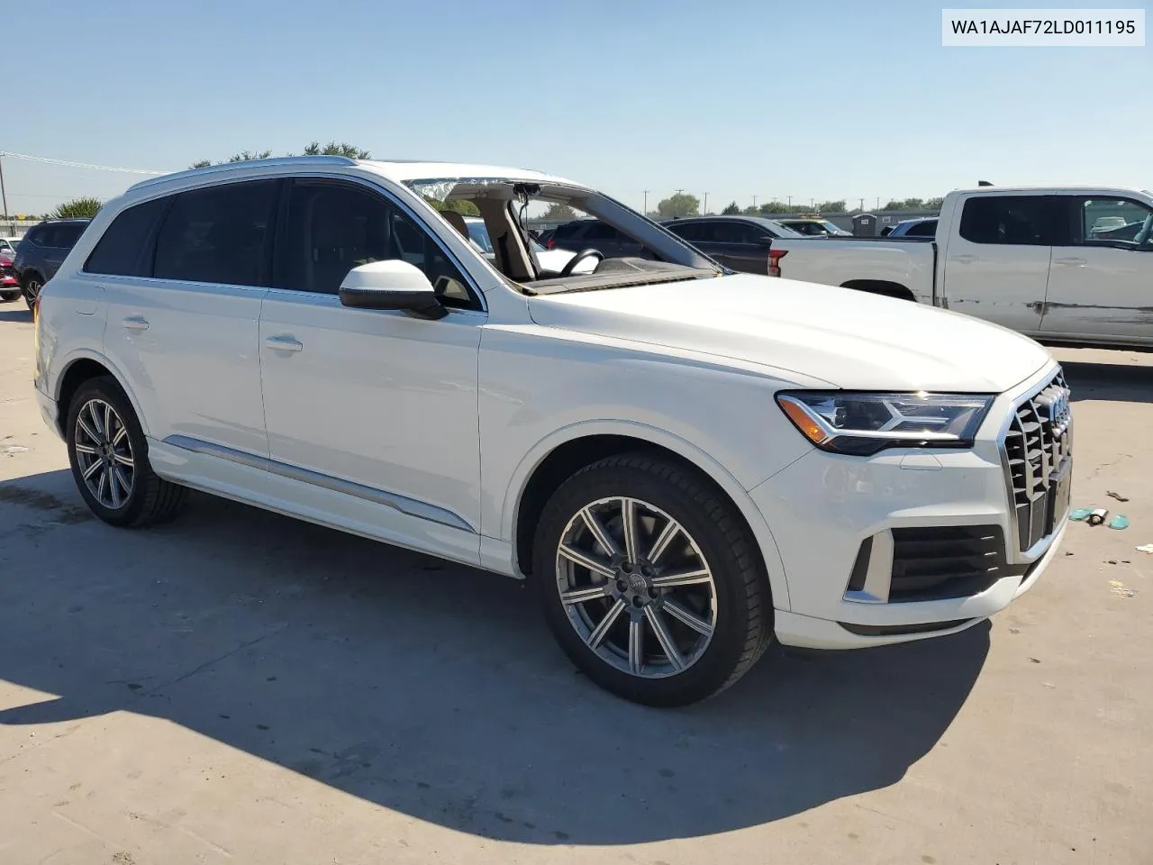 2020 Audi Q7 Premium VIN: WA1AJAF72LD011195 Lot: 59028624