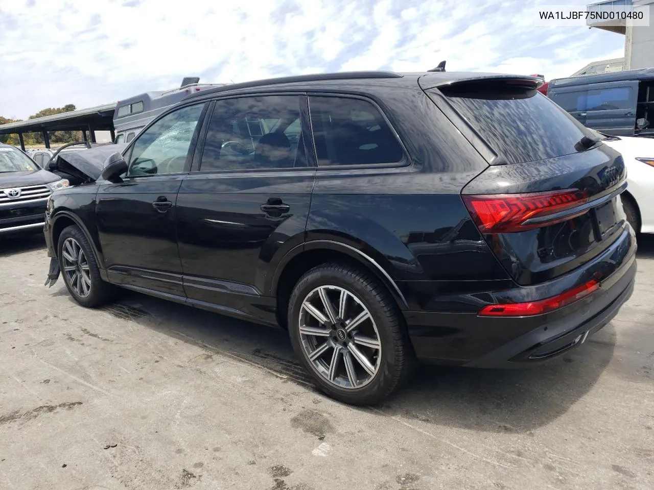 2022 Audi Q7 Premium Plus VIN: WA1LJBF75ND010480 Lot: 59338214