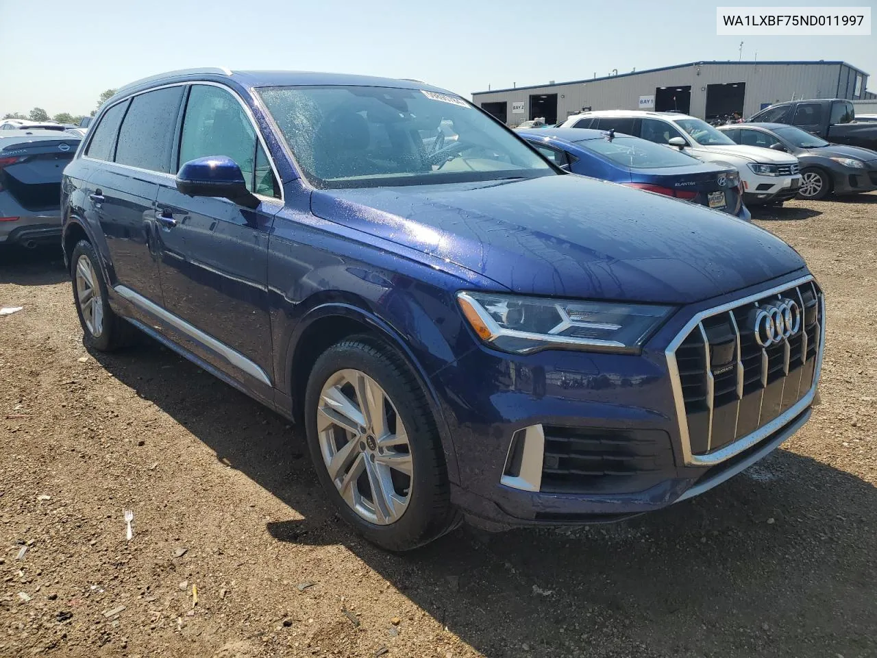 2022 Audi Q7 Premium Plus VIN: WA1LXBF75ND011997 Lot: 59895784