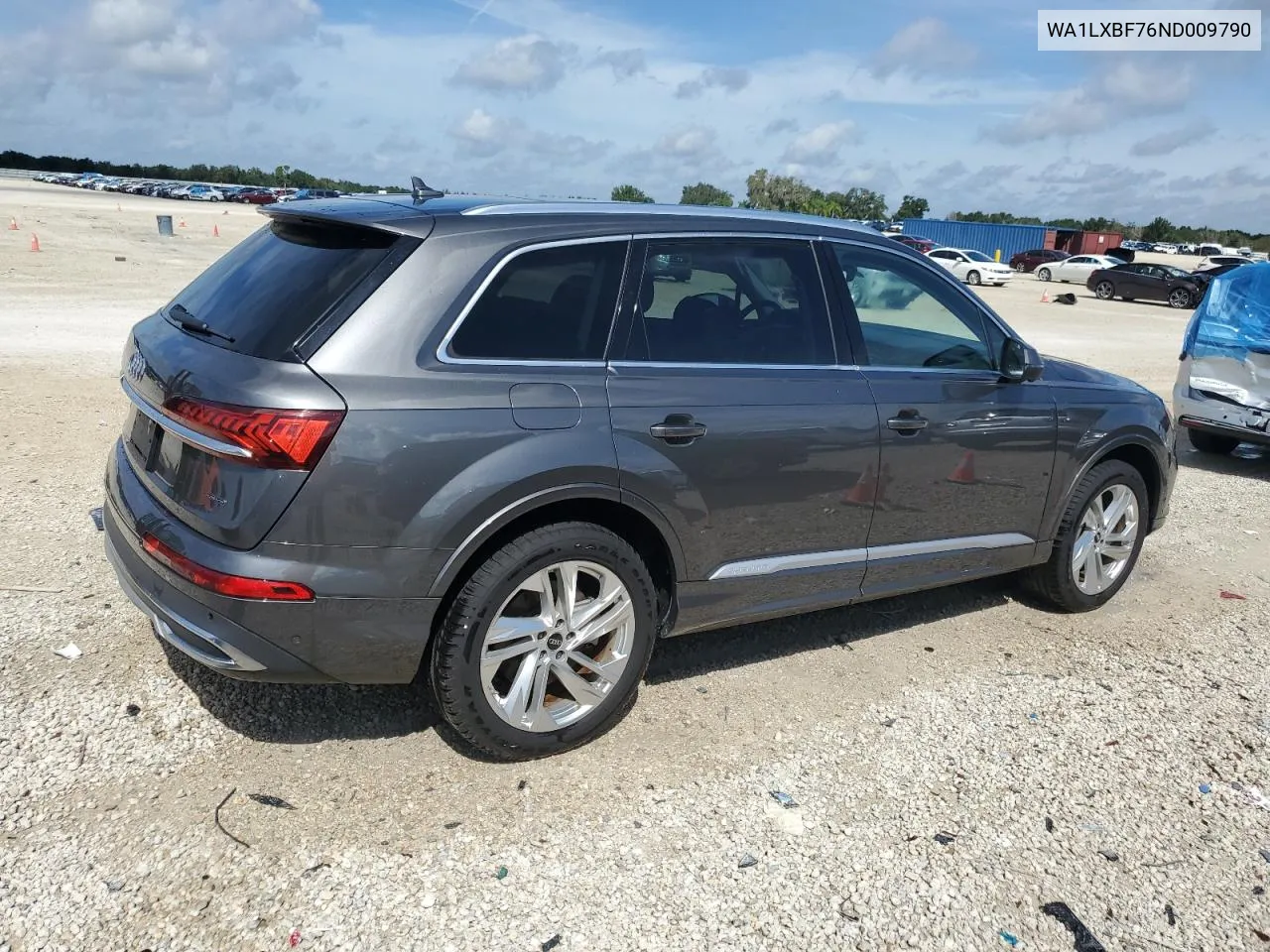 2022 Audi Q7 Premium Plus VIN: WA1LXBF76ND009790 Lot: 71291184