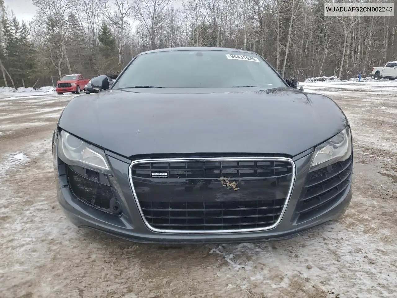 WUADUAFG2CN002245 2012 Audi R8 4.2 Quattro