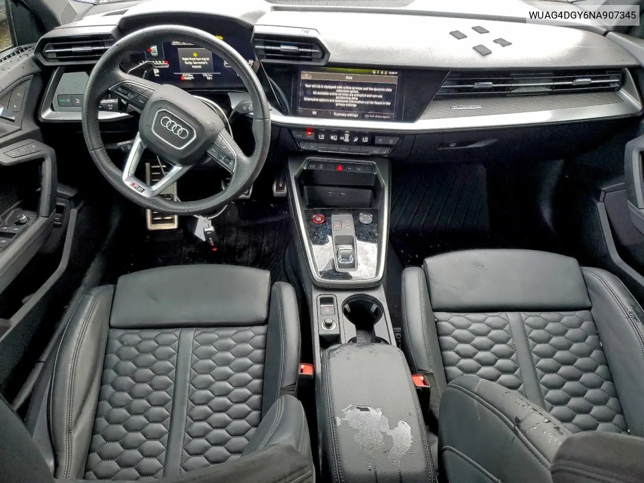 WUAG4DGY6NA907345 2022 Audi Rs3