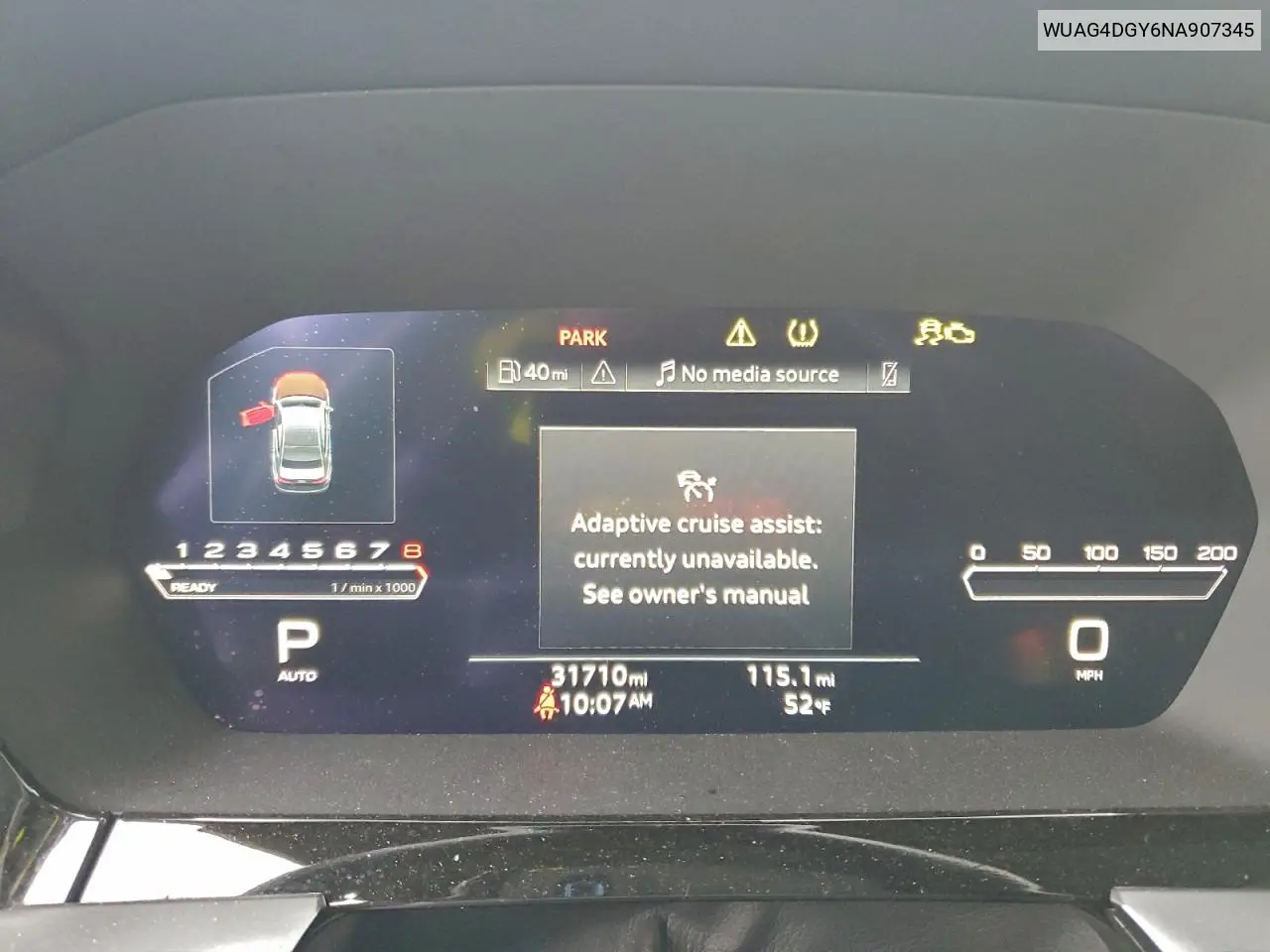 WUAG4DGY6NA907345 2022 Audi Rs3