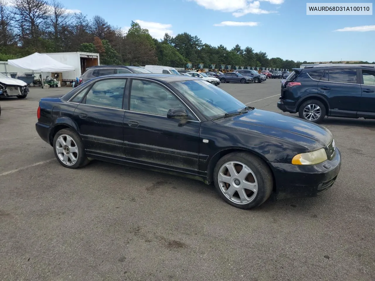 2001 Audi S4 2.7 Quattro VIN: WAURD68D31A100110 Lot: 58272854