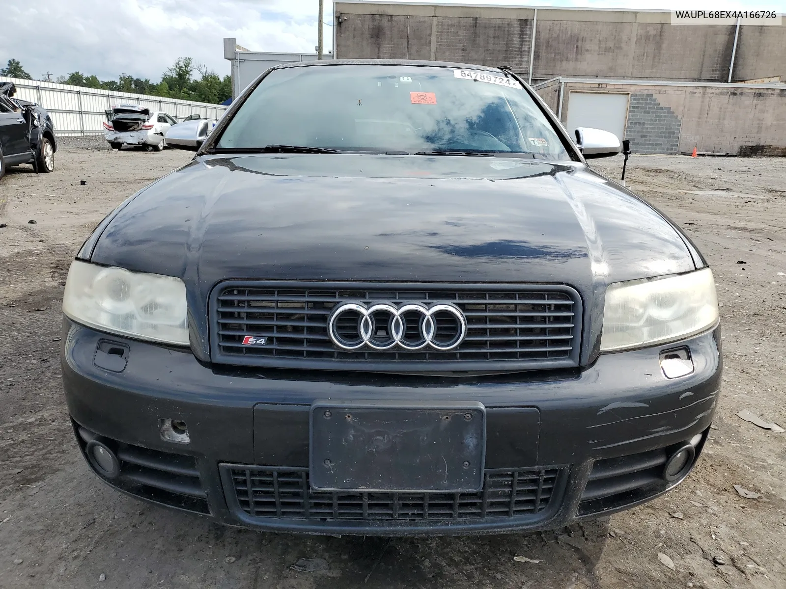 2004 Audi S4 VIN: WAUPL68EX4A166726 Lot: 64789724