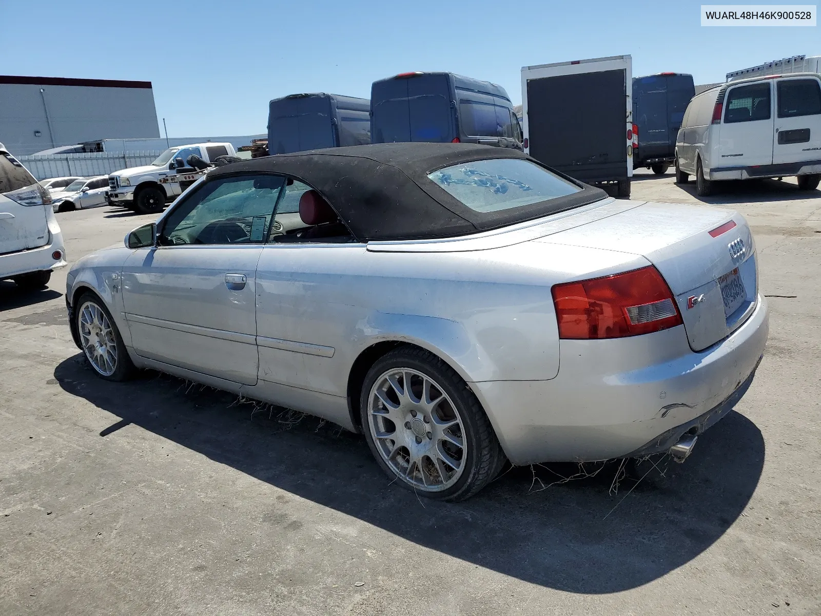 2006 Audi S4 Quattro Cabriolet VIN: WUARL48H46K900528 Lot: 60978064