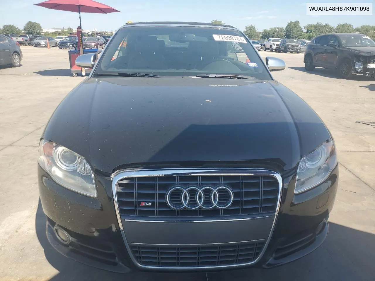 2007 Audi S4 Quattro Cabriolet VIN: WUARL48H87K901098 Lot: 72590734