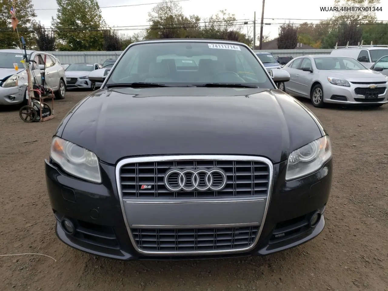 WUARL48H87K901344 2007 Audi S4 Quattro Cabriolet