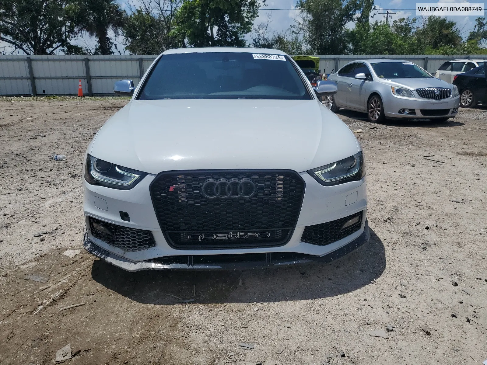 2013 Audi S4 Premium Plus VIN: WAUBGAFL0DA088749 Lot: 66863734