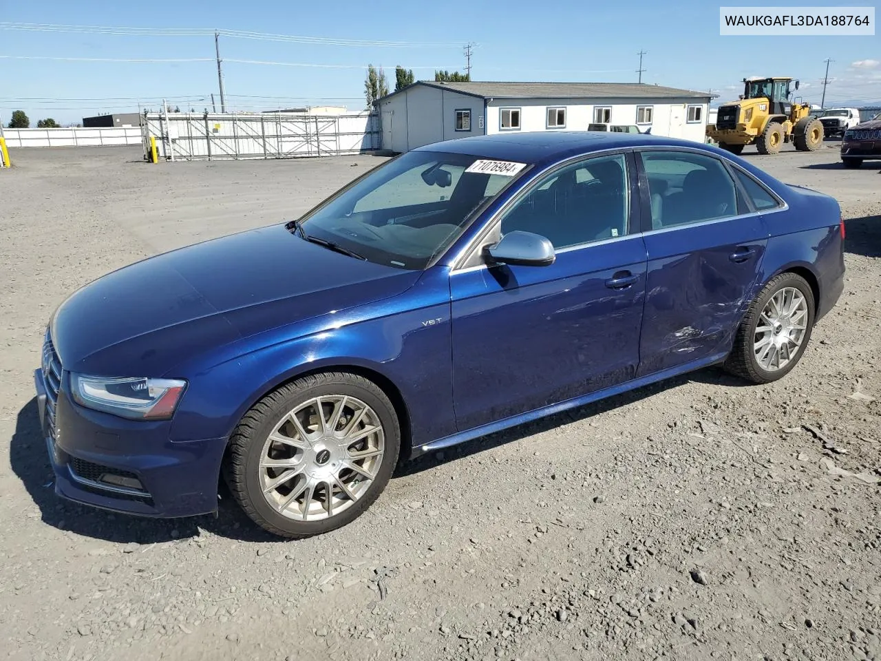 2013 Audi S4 Prestige VIN: WAUKGAFL3DA188764 Lot: 71076984