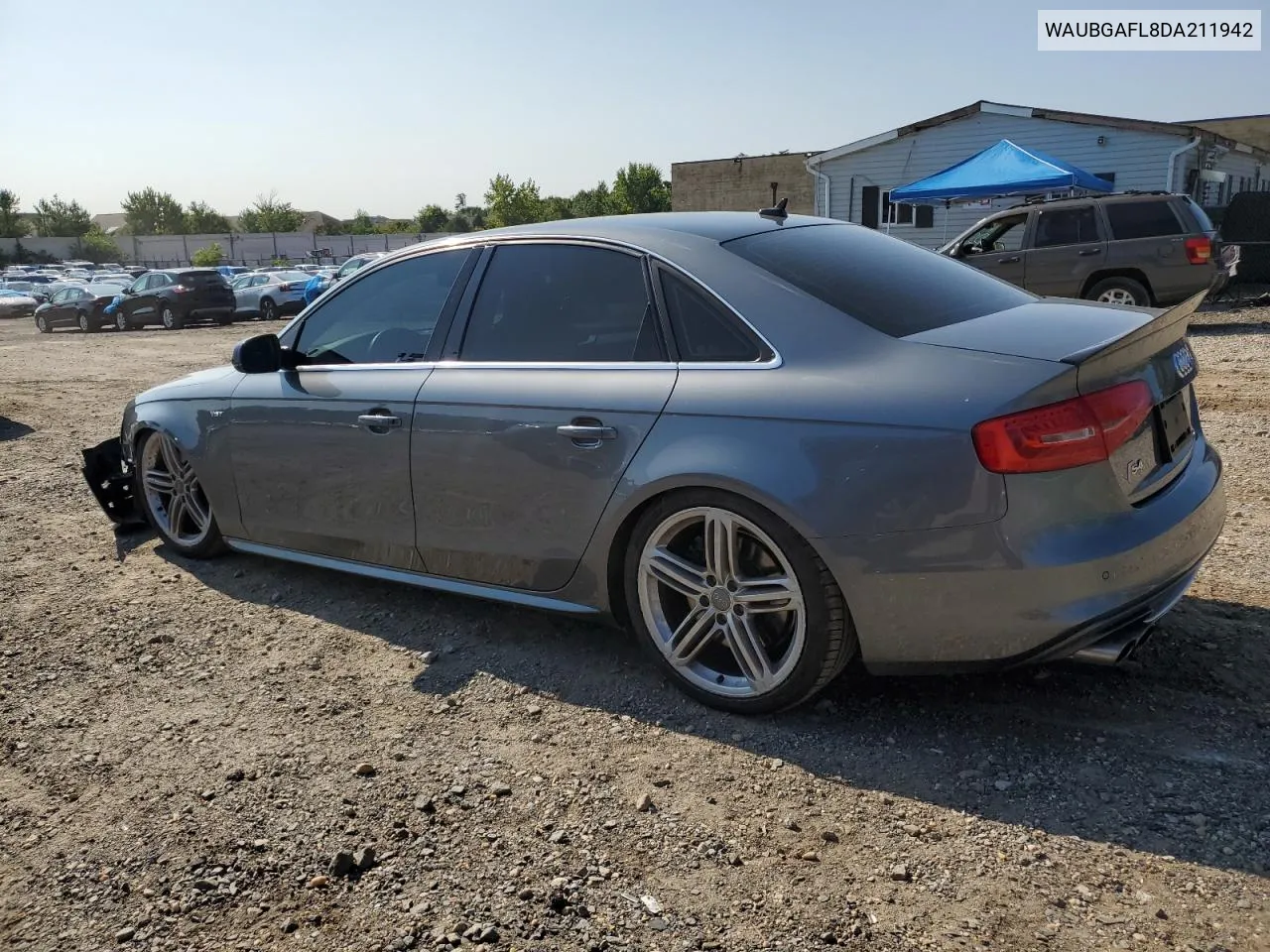 WAUBGAFL8DA211942 2013 Audi S4 Premium Plus