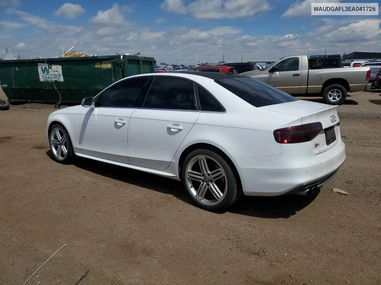 2014 Audi S4 Premium Plus VIN: WAUDGAFL3EA041726 Lot: 55016924