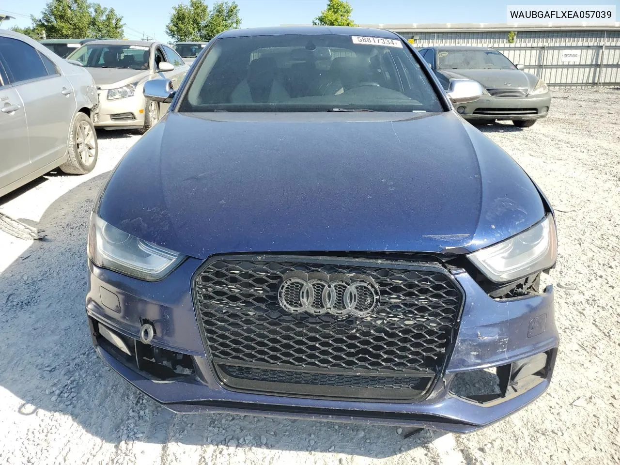 2014 Audi S4 Premium Plus VIN: WAUBGAFLXEA057039 Lot: 58817334