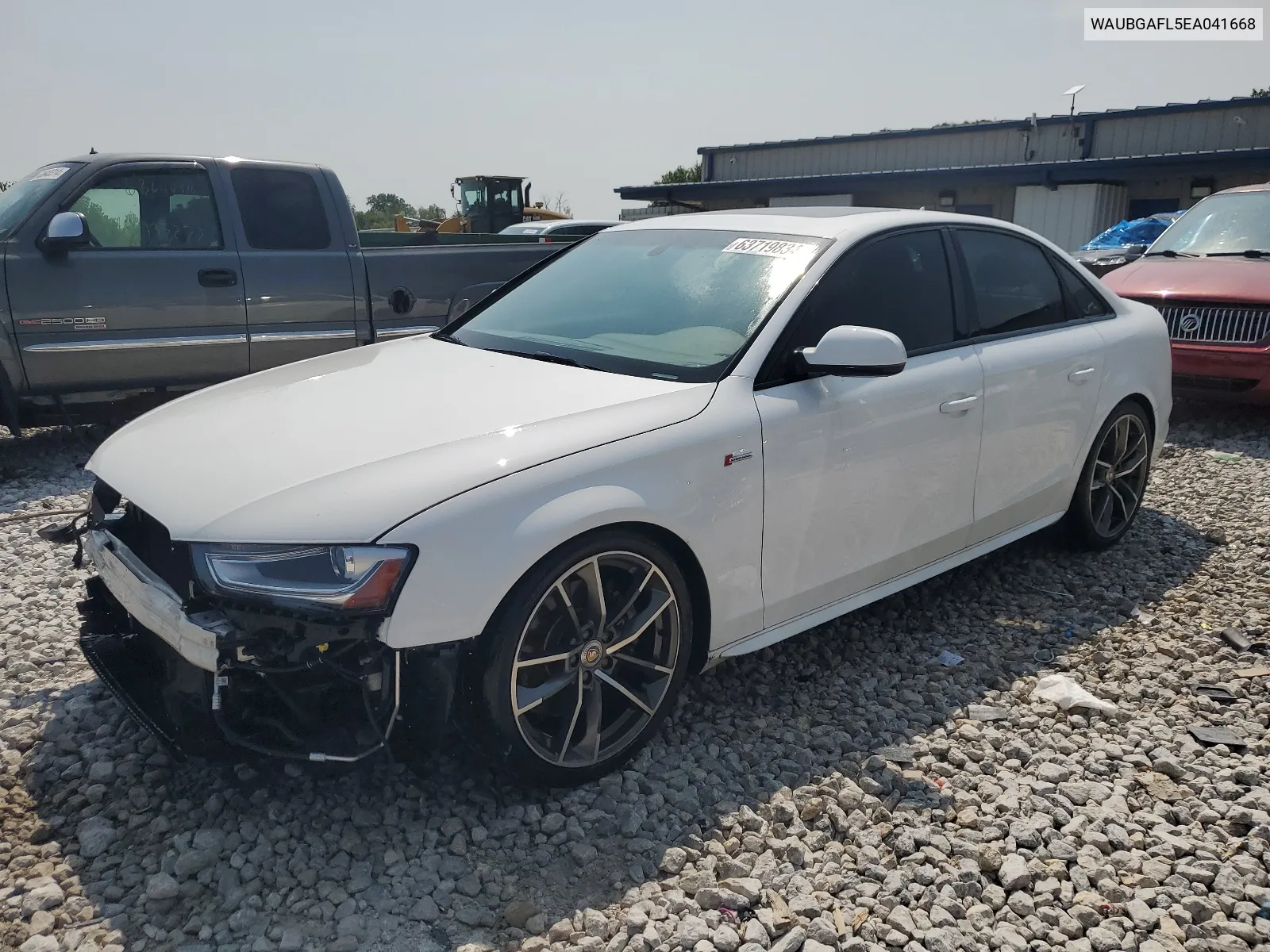 2014 Audi S4 Premium Plus VIN: WAUBGAFL5EA041668 Lot: 63719834