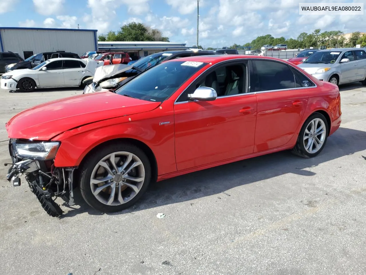 2014 Audi S4 Premium Plus VIN: WAUBGAFL9EA080022 Lot: 68291314