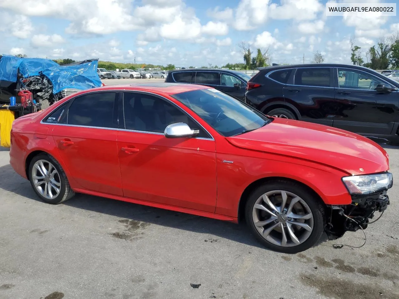 2014 Audi S4 Premium Plus VIN: WAUBGAFL9EA080022 Lot: 68291314