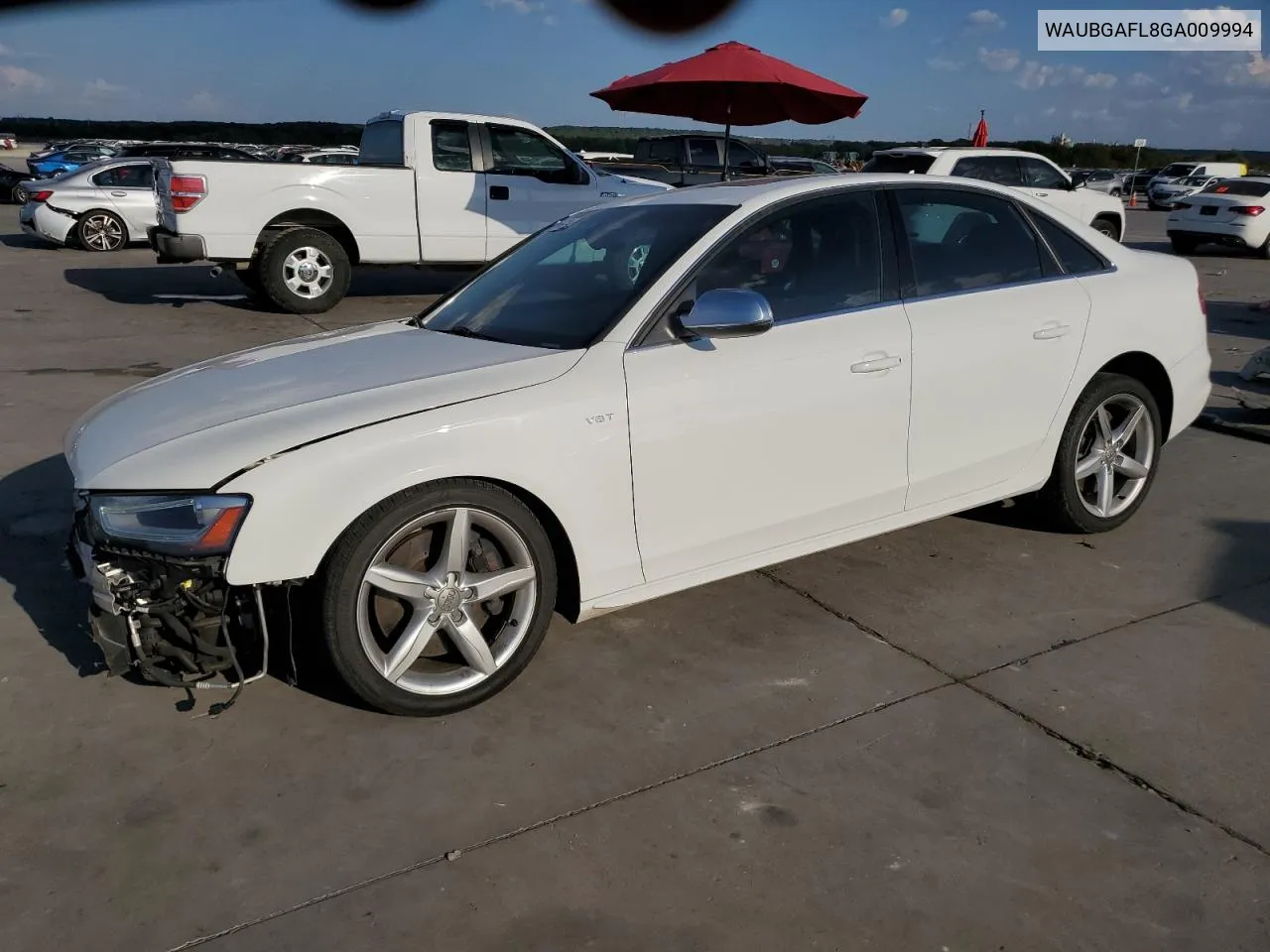 2016 Audi S4 Premium Plus VIN: WAUBGAFL8GA009994 Lot: 72191514