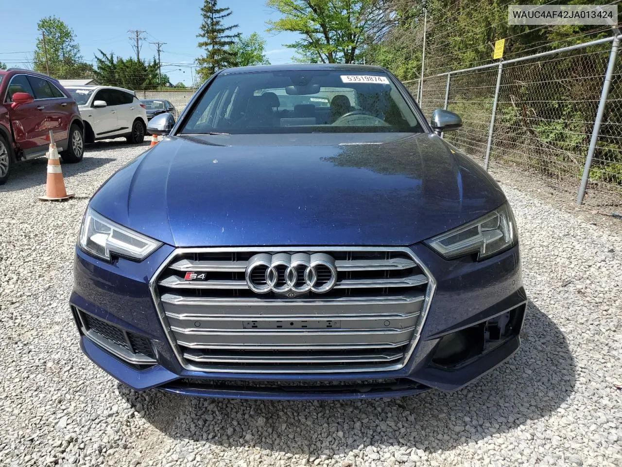 2018 Audi S4 Prestige VIN: WAUC4AF42JA013424 Lot: 53519874