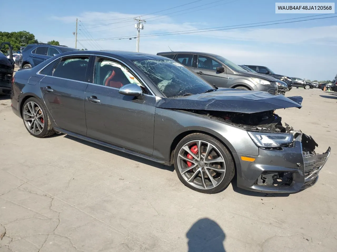 2018 Audi S4 Premium Plus VIN: WAUB4AF48JA120568 Lot: 60743874