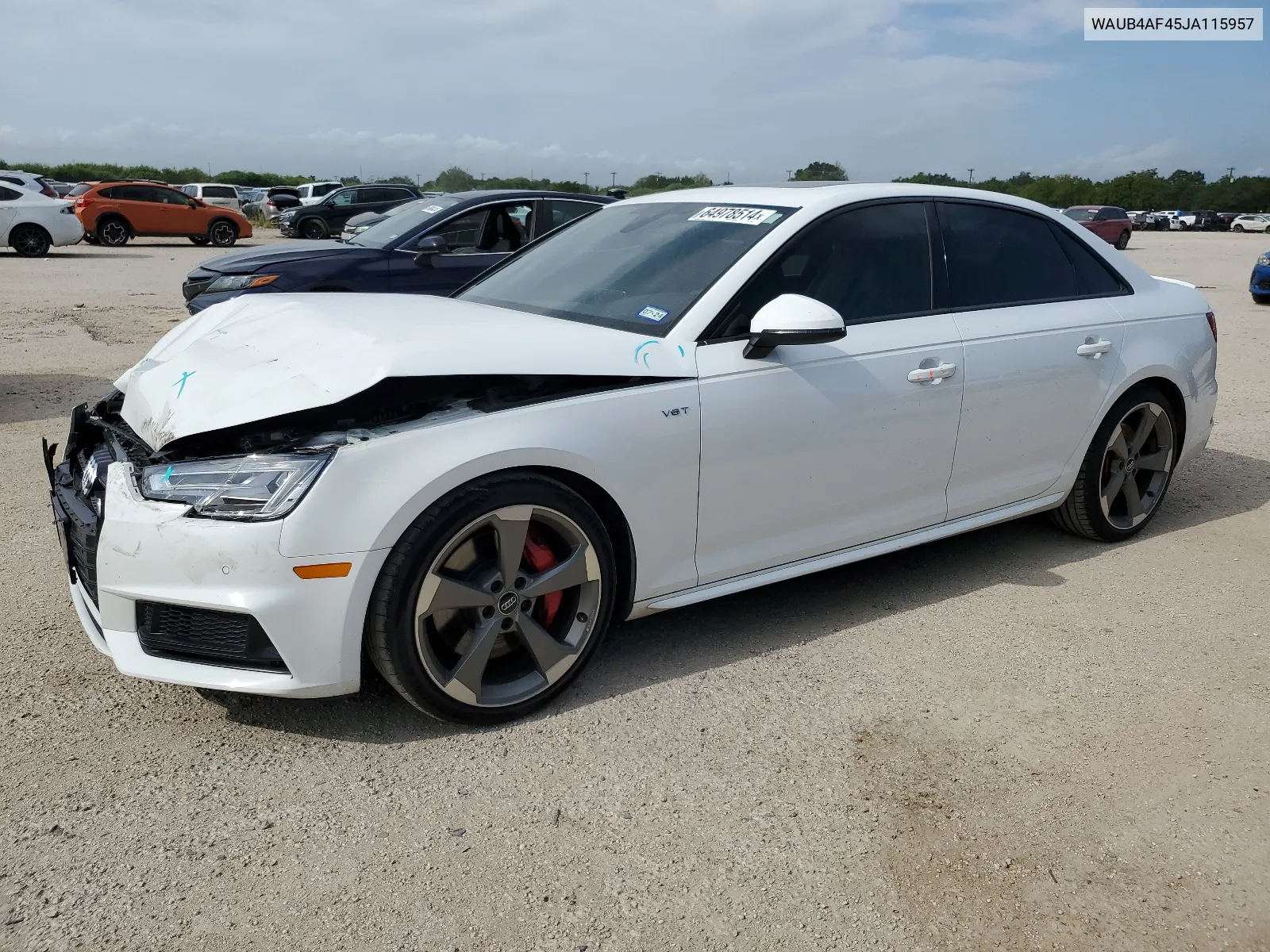 WAUB4AF45JA115957 2018 Audi S4 Premium Plus