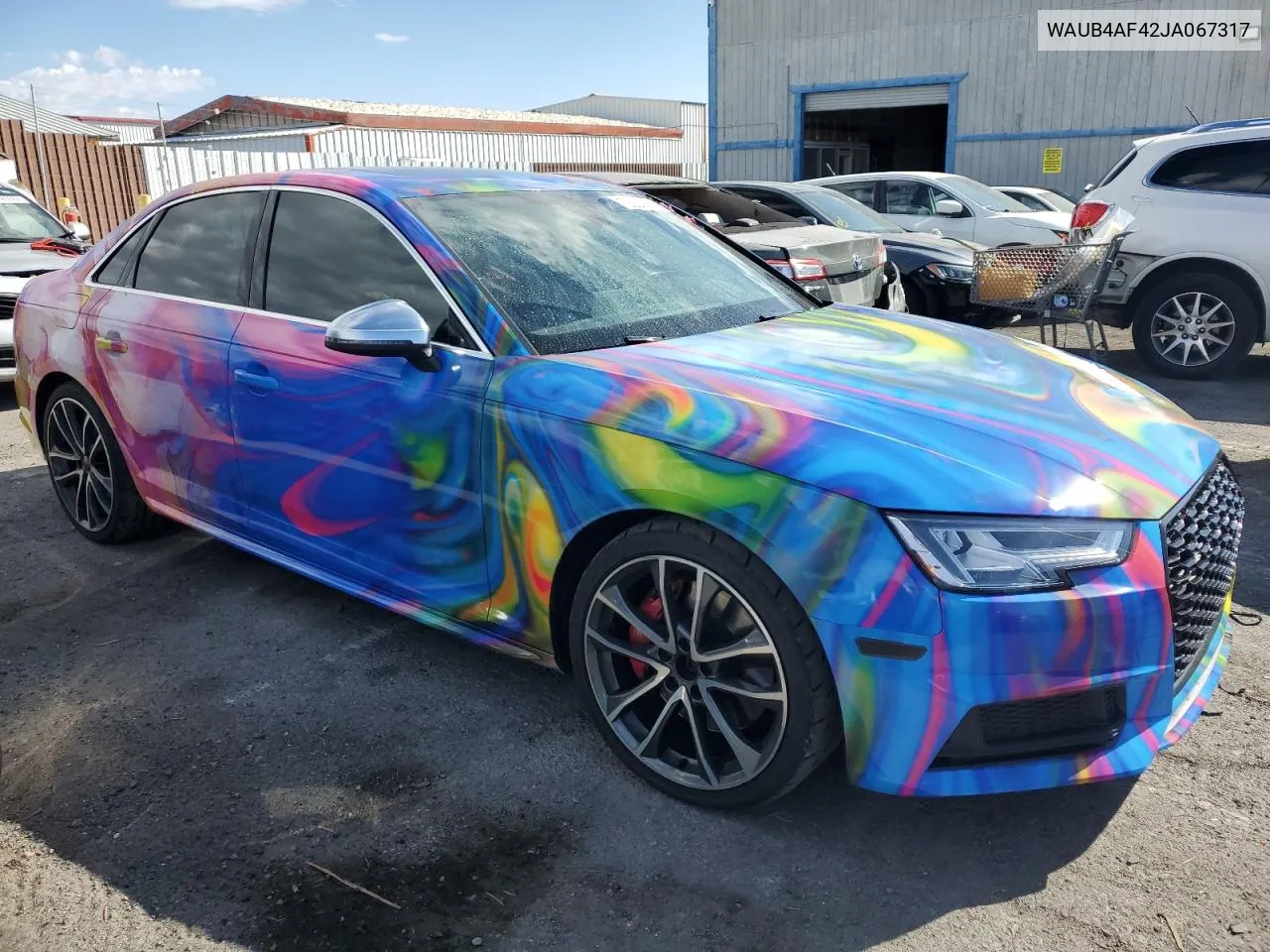 2018 Audi S4 Premium Plus VIN: WAUB4AF42JA067317 Lot: 72208174